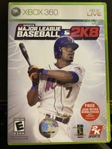 Major League Baseball 2K8 For Xbox 360 Very Good Video Game With Case - £2.38 GBP