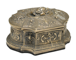 Zeckos 5 1 4 Inch Square Brass Box With Lid - $99.00