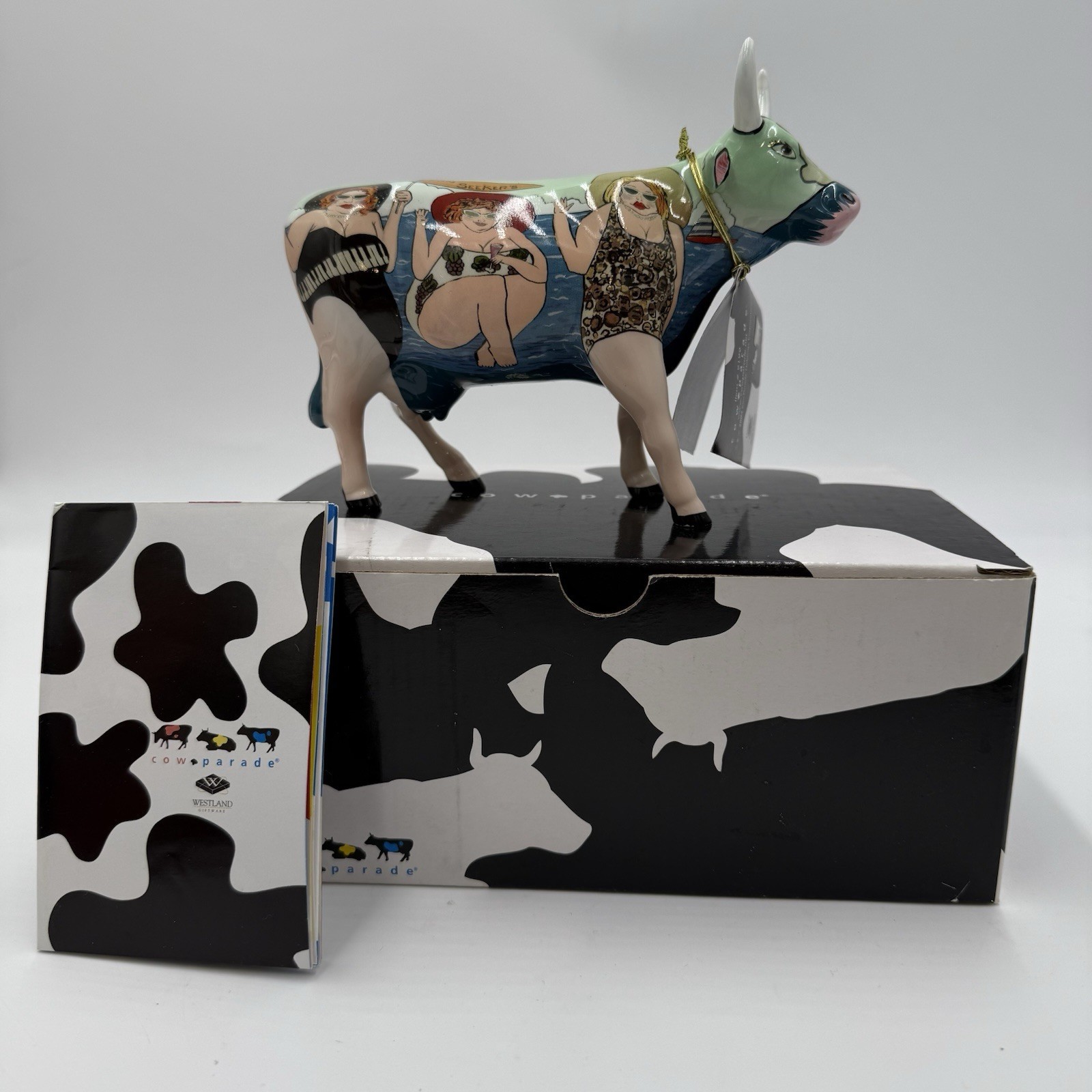 Cow Parade Westland Fun Seeker Cow Figurine By Janice Joplin Ceramic Giftware Item image 6