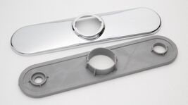 GENUINE MOEN REPLACEMENT DECK PLATE CHROME GRAY GASKET ESCUTCHEON 12344 - $24.26