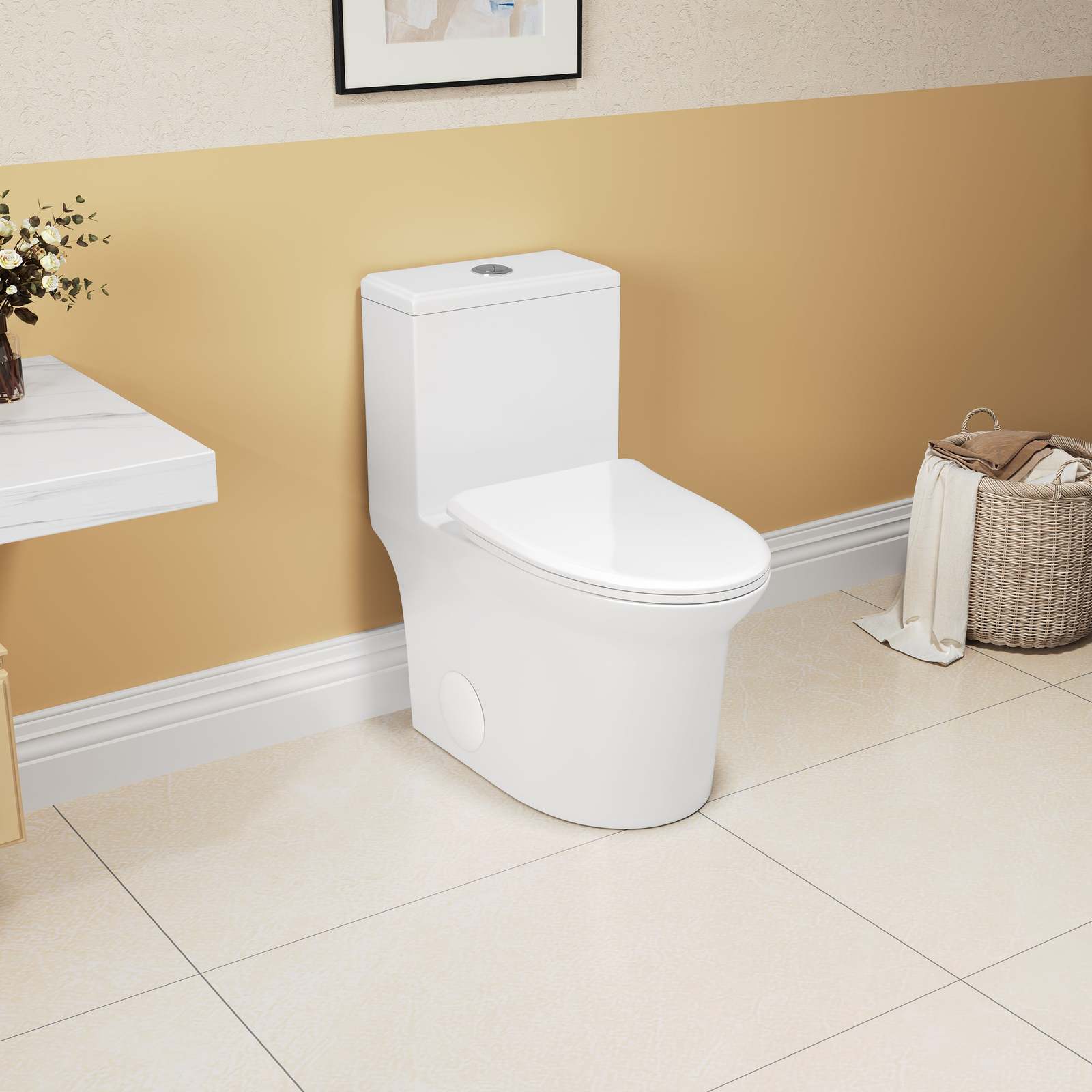 Comfort Height Toilet: 1.1/1.6 GPF, Quiet Flush - $334.99