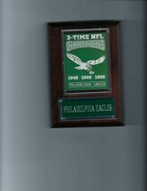 Philadelphia Eagles 3 Time Nfl Champs Plaque Football Champions - £3.97 GBP