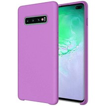 For Samsung S10 5G Liquid Silicone Gel Rubber Shockproof Case LIGHT PURPLE - £6.10 GBP