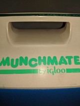 Vintage 90&#39;s Munchmate igloo Lunch Box Drink Cooler Blue Munch Mate Igloo - $12.84