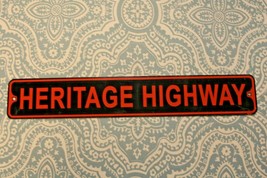 Heritage Highway Aluminum Metal Street Sign 3&quot; x 18&quot; Harley  - £9.47 GBP