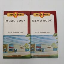 (2) 1967 Vintage Moews Perry Iowa Memo Books Notepad 5.5&quot;x3&quot; - €9,66 EUR