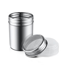 1Pcs Stainless Steel Powder Sugar Shaker Duster With Lid, Fine Mesh Shak... - £9.84 GBP
