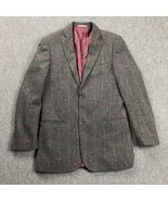 Samuel Windsor Blazer Men&#39;s Size 38 Large Gray 100% Wool Tweed - $1,096.50 MXN