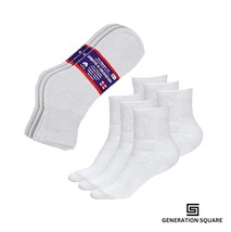 12 Pairs Diabetic Ankle Cushioned Socks White Overall Unisex - $16.99