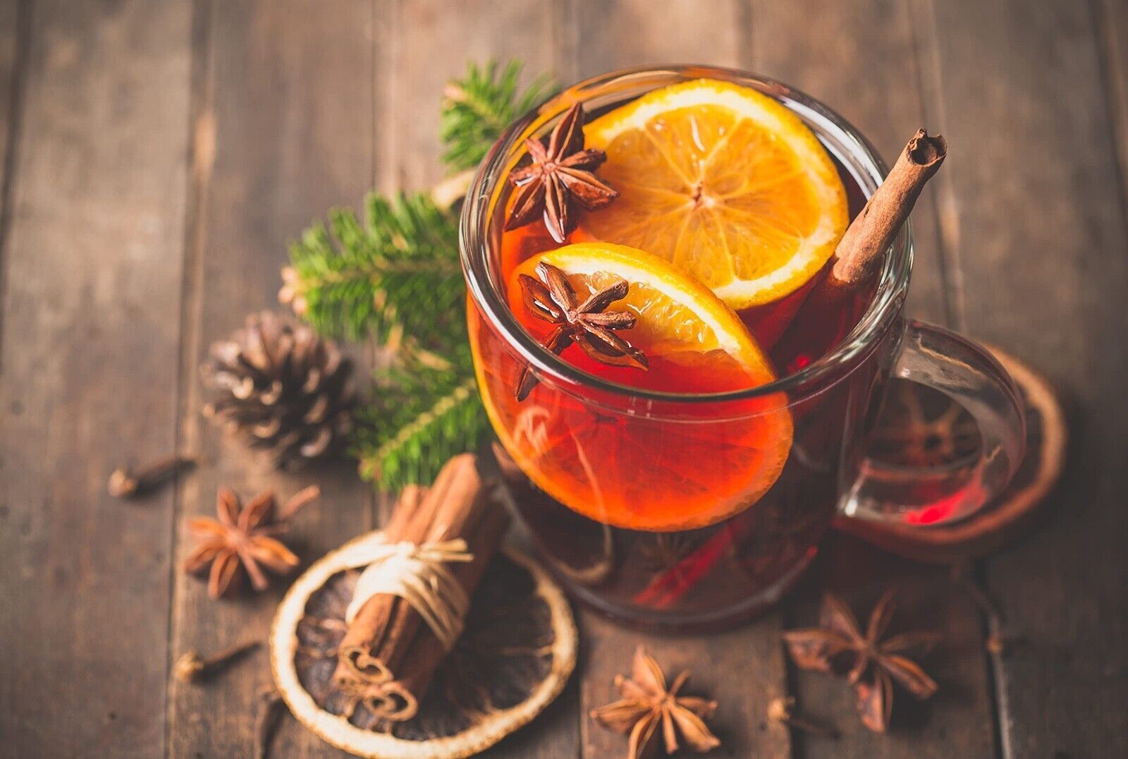 King's Crown fruit tea: CINNAMON STARS & ORANGE Winter 24'-20 tea bags FREE SHIP