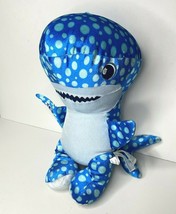 Whale Shark Plush SharkWeek Blue Build A Bear BAB Polk A Dot Stuffed Ani... - £22.68 GBP