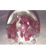 Joe Rice Floral Paperweight Mint - $24.99