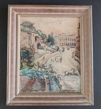 1939 Watercolor Roman Coliseum by Russian artist Lauri Hamalainen - £231.02 GBP