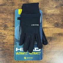 Head Men&#39;s Running Gloves Black Ultra Fit Warm SZ Small Touchscreen Comp... - $17.17