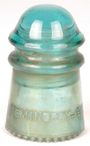 Blue Insulator-Hemingray 9-Telegraph-Telephone-USA-Antique-Made in USA-vtg - £27.97 GBP