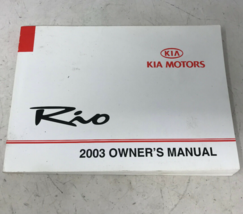 2003 Kia Rio Owners Manual OEM B01B22083 - $13.49