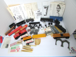 Assorted Lot of HO Cars Parts Instructions Decals Hardware &amp; More  Lot-E - $14.80
