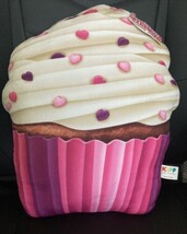 Fuzzy Feelz Super Soft PILL❤️WS “You Bake Me Crazy” Cupcake Shaped Pillo... - $8.80
