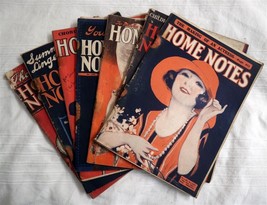 HOME NOTES Woman&#39;s Magazine 7 x Issues c1922  - £30.33 GBP
