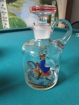 Crystal Bottle Decanter Cavalier Polish 8 1/4 X 4 Rare - $104.85