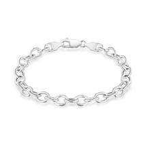 Tuscany 925 Silver Sterling Silver 150 Oval Belcher Charm Bracelet of 20... - $1,738.44 MXN