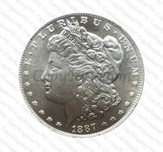 1887 S Morgan Silver Dollar Commemorative COPY coin - £11.80 GBP