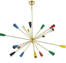 Multicolor 18 Arms Sputnik Chandelier Lighting Home Decorative Royal Brass Light - £201.12 GBP