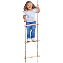 6 Ft. Climbing Rope Ladder For Kids - Diy Swingset Addition For Outdoor ... - £35.78 GBP