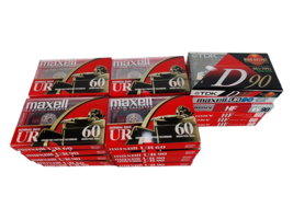 Maxell UR-90 Normal-Bias Cassette Tape SEALED Lot of 20 Plus Bonus Tapes - £22.05 GBP