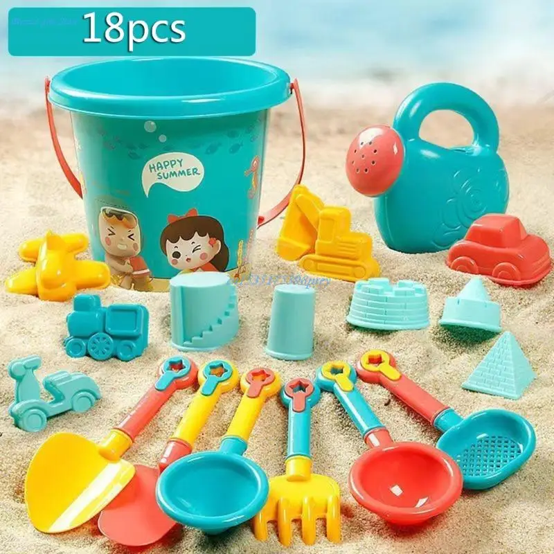 18PCS Summer Beach Toys for Kids Sand Set Beach Game Toy for Children Beach - £11.55 GBP