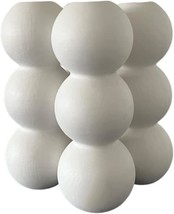 Jnnliuliu: Bubble, Cube-Like White Ceramic Vase For Flowers,, Decorative Vase. - £35.80 GBP