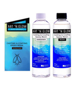 Art ‘N Glow 16 OZ Clear Casting and Coating Epoxy Resin Kit- 2 Part Mult... - £17.07 GBP