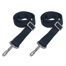 2 Pcs Adjustable Bimini Boat Top Straps With Loops And Single Snap Hook - 28"~60 - £15.97 GBP