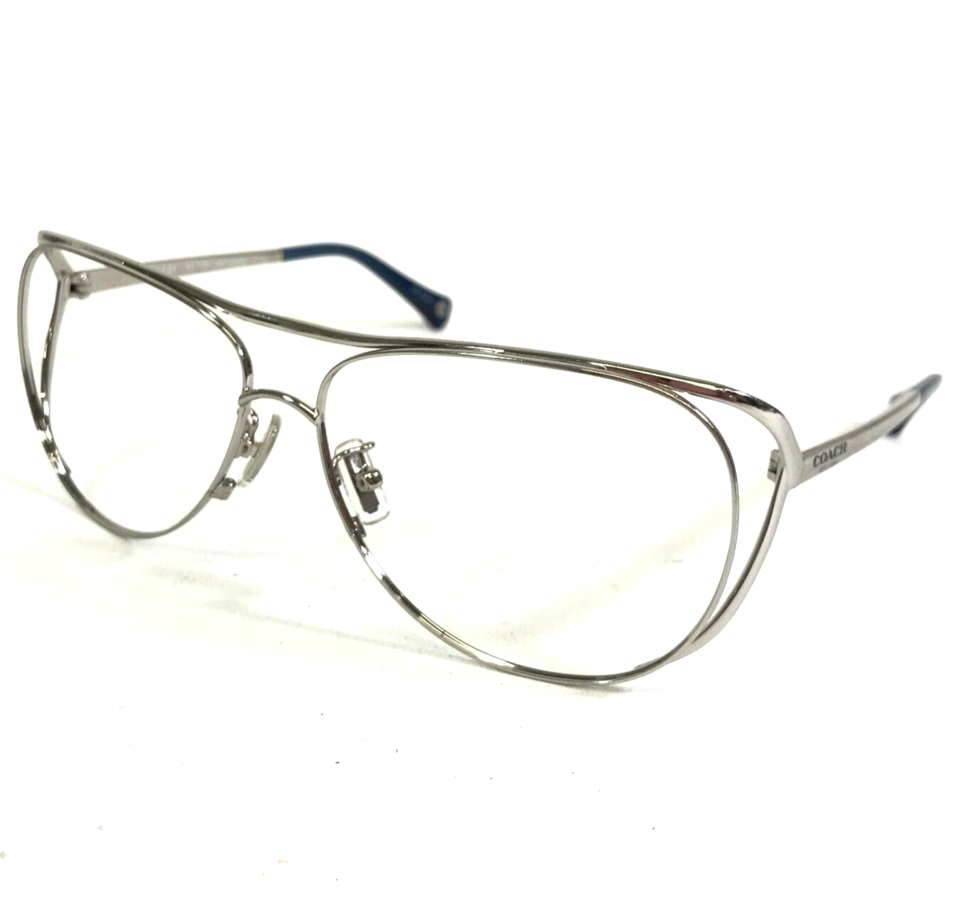 Primary image for Coach Eyeglasses Frames HC 7036 Natalie L069 Silver Round Oversized 60-13-135