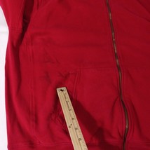 American Living Men's Red Cotton Blend Full Zip Polo Jacket Long Sleeve Size XL image 4