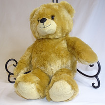 Six Flags Exclusive Brown Teddy Bear Plush Super Soft 14&quot; Inches Tall Cute Bear  - $10.23