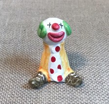 Vintage Enesco 1976 Whimsical No Arms Happy Circus Clown Figurine Kitsch - $8.91