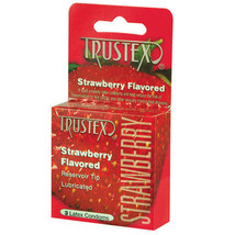 Trustex Flavored Condoms (Strawberry/3 Pack) - £9.40 GBP