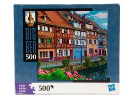Sealed Box 500 Piece Jigsaw Puzzle - Made in USA by Hasbro - Houses on C... - £14.94 GBP