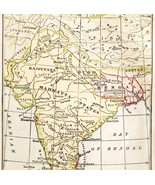 1929 Map India Bengal In 1763 History Of Europe Possession Areas Antique... - $366.03 MXN