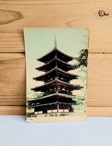 RPPC Hand Tint Japanese Kyoto Pagoda WW2 Era Antique Postcard 1940s 3.5 x 5.5 - £28.13 GBP