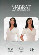 MAGLIA INCROCIO DONNA MEZZA MANICA MISTO LANA MABRAT ART.40853 - $18.27