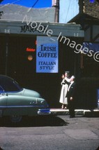1958 Outside Mario&#39;s Irish Coffee Italian Style San Francisco Kodachrome Slide - £3.19 GBP