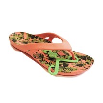 CROCS Kadee II Palm Print Flip W Flip Flop Womens Size 9 Sandals Papaya ... - $37.02