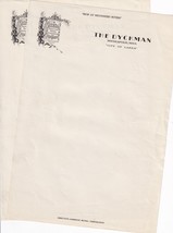2 Sheets Unused Vintage Stationary 1941 The Dyckman Minneapolis MN - £8.47 GBP