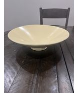 Vintage Haeger Pottery Bowl 3295 Soft Yellow Table Fruit Bowl - $96.73 CAD