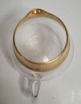 Glastonbury Lotus Tiara Creamer with Gold Band at the Top image 3
