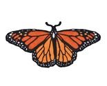 Monarch Butterfly Embroidered Iron-on Patch - $6.92