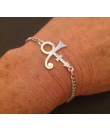 Prince Symbol Bracelet Artist Logo Charm Silver Tribute - $35.00