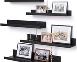 Floating Shelves For Wall Dcor Storage, Wall Shelves Set Of 5, Small Pic... - $72.99